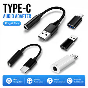 Type C To 3.5mm Headphone USB-C 3.5 Jack AUX Cable for Huawei P30 Xiaomi Samsung Oneplus Earphone Audio Adapter