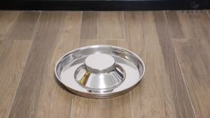 1PC Stainless Steel Dog Slow Feeder Bowl Puppy Litter Food Feeding Dish Weaning Water Bowl Pets Feeder Bowl and Water