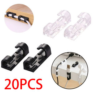 Cable Organizer 3M Self Adhesive Cable Clips USB Data Line Winder Desktop Cable Management Clips Cord Holder Wall Wire Manager