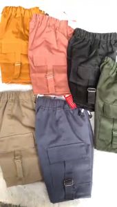 Celana Cargo Pendek Talitimang Anak Usia 1-6 Tahun