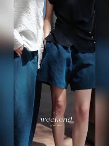 Silk Shorts Wide Leg