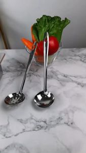 Centong Soup Sayur Kuah Full Stainless Lubang & Polos