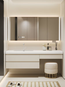 DIPURUI | Cream Style Round Edge Bathroom Vanity Sink