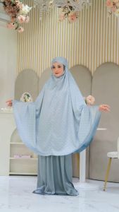 PUSAT MUKENA INDONESIA - MUKENA DEWASA PREMIUM SILK MEWAH AVA