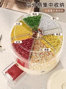 High-Quality Rice Storage Box Pest-Proof Moisture-Proof Sealed Rotating Plastic Kitchen Storage Container for Home Use