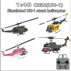 JDD[Fast Delivery][Original Available] New C032 (Uh-1) 6ch Aileron Free Reverse Flying Stunt Helicopter Electric Remote-Controlled Airplane Model Toy Gift