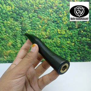 Once pipa klokotan kayu galih kelor hitam bulat model S A397