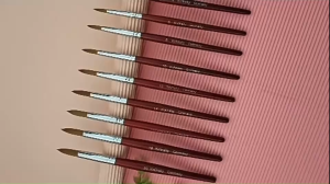 พู่กันอะคริลิค EzFlow ด้ามไม้(สินค้าแตก-หักทางร้านไม่รับเปลี่ยน-คืน)