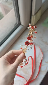 Fashion Bridal Wedding Aksesoris Rambut untuk Wanita Gadis Bunga Perhiasan Rambut Headpiece Hiasan Kepala Pesta Perayaan Hair Band Tiara