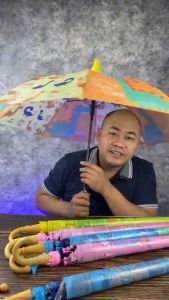 Ô trẻ em hoạt hình ngộ nghĩnh dễ thương.Ô cho bé trai và bé gái khung thép chắc chắn vải dù 2 lớp chống nước tốt