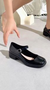 High Quality Fashion New Glossy Design Black Student Shoes Womens Office  Girls Shoes 690