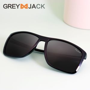 Grey Jack Kacamata Hitam Sunglasses Polarized Design Elegant Dengan Style Kotak TR90 Fashion Pria dan Wanita Terbaru 2207