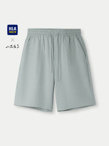 Lightweight Drawstring Casual Mens Shorts HLA Sea Landscape Mid-Calf Summer New Style Polyester Fiber Straight Leg Pants