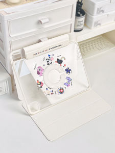 KENKE เคส iPad 2-in-1 เคสที่ถอดออกได้เคสอะคริลิคใสสำหรับ iPad 2022 Pro 11 นิ้ว Pro 12.9 iPad air 5 air 4 case เคสไอแพดรุ่นที่ 9 รุ่นที่ 8 รุ่นที่ 7 mini 6 mini 7 A17 pro case เคสอัจฉริยะ เคสแม่เหล็กหมุนได้ 720°