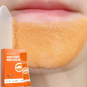 EELHOE Carrot Extract Bubble Facial Mask Deep Skin Cleansing Mask Shrink Pores Blackhead Remover And Pimples Face Moisturizer Brightener Skin Care Deep Cleansing Blackheads Tighten And Refine Pores To Brighten Skin