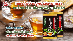 TRÀ LÁ ĐỖ TRỌNG YUWA NHẬT BẢN (GÓI 50 TÚI LỌC)