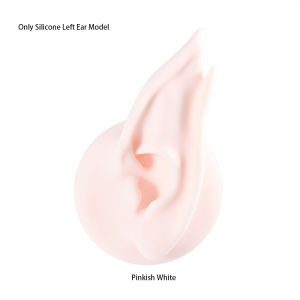 Flexible Silicone Elf Ear Jewelry Display Models Left and Right Soft Silicon Elf Ear Models With Acrylic Clear Display Choosable