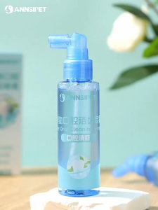 Pet Mouthwash Pet Oral Cleaning Spray Gentle Plant-Based Fresh Breath Care for Cats & Dogs