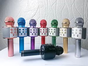 Loa kèm Mic Ws-858 Micro Bluetooth Không Dây Vừa Nghe Nhạc Vừa hát