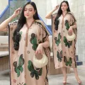 Daster Motif Kupu-kupu Jumbo Ld 125 cm Pb 115 cm Trend Baru Lembut. 