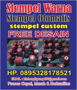 stempel warna stempel otomatis 1 warna