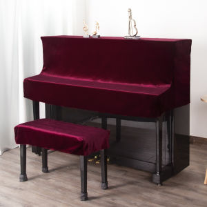 Minimalist Fleece Piano Dust Cover Half Cover High End Nordic Bench Cover New Modern Cloth Full Cover Piano Cover