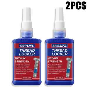 Loolifl Thread Locker Blue Medium Strength 50ml Anaerobic Adhesive Anti-Loosening Screw Glue Seal Fastener Metal Thread Sealant