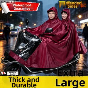 jeagutt | Long and Thick Motorcycle Raincoat for 1-2 Persons