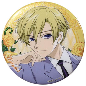 58mm Anime Ouran Oran High School Host Club Fujioka Haruhi Kyoya Ootori Cosplay COSTUME Badge Pin SPTE Tinplate Brooch Prop Gilf