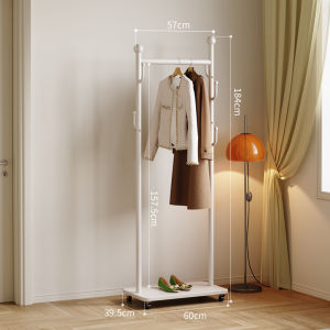 TINGXU | Mobile Floor Standing Clothes Rack Iron Art French Retro