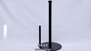 Stainless Steel Paper Towel Holder Kitchen Roll Rack No-Drill Countertop Vertical Paper Towel Organizer Bathroom Paper Stand