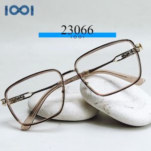 IOOI Eyewear -  Kacamata Kotak Metal PC Lensa Anti Radiasi Blueray Photocromic Wanita 23066