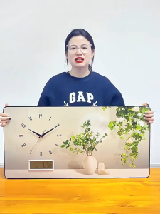 Unique Wall Hanging Clock Landscape Art Clock Mural Decoration for Living Room Bedroom