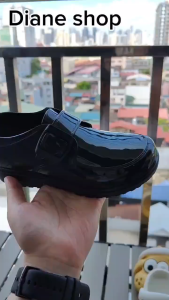 New Korean Style Boys Black Shoes Fashionable Student Black Shoes Rubber Sole Comfortable for School and Formal 095523