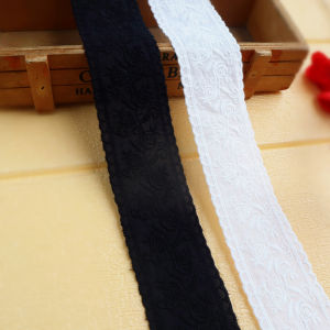 Pure Cotton Embroidered Baby Clothes Lace Hem Skirt Bottoming Material Black White Wide Cotton Fabric 4.5 Cm Home Sewing DIY