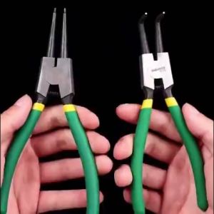 Emika Choice 7 inch 4pcs Multi-Function Snap Ring Pliers Multi-Tool Multi-Crimp Tools Straight Plier