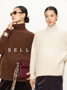 SELLYNEAR | Comfortable Loose-Fitting Soft High-Neck Sweater for Pregnant Women