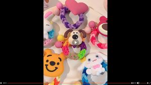 Cute cartoon hair tie for children