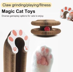 KITTY KURLZ FOLDABLE MAGIC CAT TOY CLAW GRINDING PLAYING FITNESS
