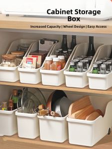 NAIFUNA | With Wheels Storage Box For Pots Lids & More