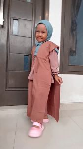 Olivara Dress  Mayyazah Anak dan Dewasa Tali Serut