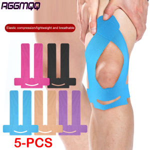 5PCS Waterproof Kinesiology Tape for Knees - Durable Athletic Tape for Sports Workout & Long-Lasting Support