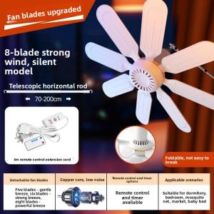 「China Plug」MONLEYTA | Mini Portable Bedside Quiet Fan Small Hanging Fan For Dormitory Construction Site Mosquito Net Hanging High Wind Power Household