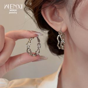 WENXI | Irregular Wave Double Layer Unique Design High-end Ear Hoop