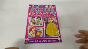 Disney Princess Sticker Play Book With 60 Stickers & Activities For Learning For Children Ages 3-7