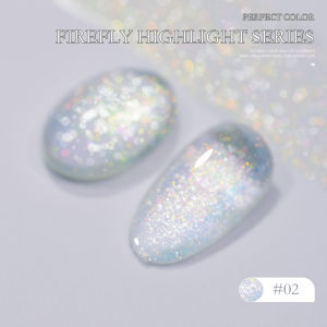 PERFECT COLOR Firefly Highlight Series 6 colors 12 ml of sparkling diamonds and glitter gel nail polish