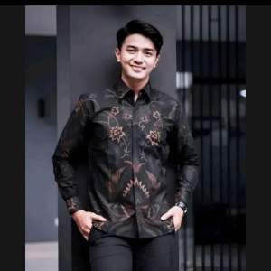 Kemeja Batik Pria Lengan Panjang Terbaru - Hem Batik Pria Modern - Baju Batik Pria Terlaris -Kemeja