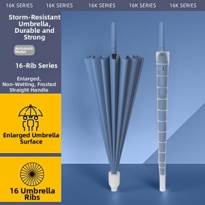 MUZHOUYU | Automatic Long Handle Durable Reinforced Oversized Double Umbrella