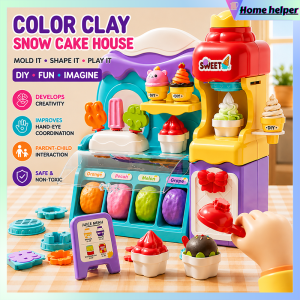 DIY Ice Cream Clay Toy Dough Set pretend play toys for kids gift for kids girls