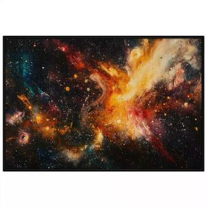 Tranh phong cảnh vũ trụ. Tranh treo tường dán tường sơn dầu canvas trang trí. CGI-1542